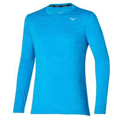 Manga Larga Mizuno Impulse Core Longsleeve Hombre - Azules - Chile M304CQGTEN